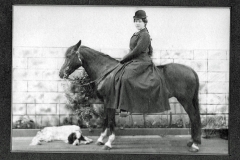 Emma DeBoom on Nelly ca 1904