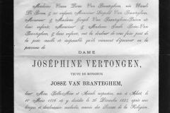 Death-Notice-1883-Josephine-Vertongen-van-Branteghem